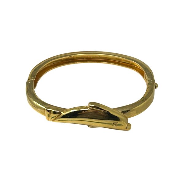 2 Bracelets - Gold Plated Dolphin &‎ Crystal Bangle - Picture 3 of 7